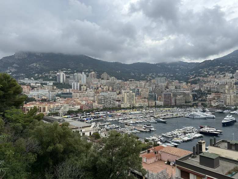 The view of Port Hercules in Monaco.