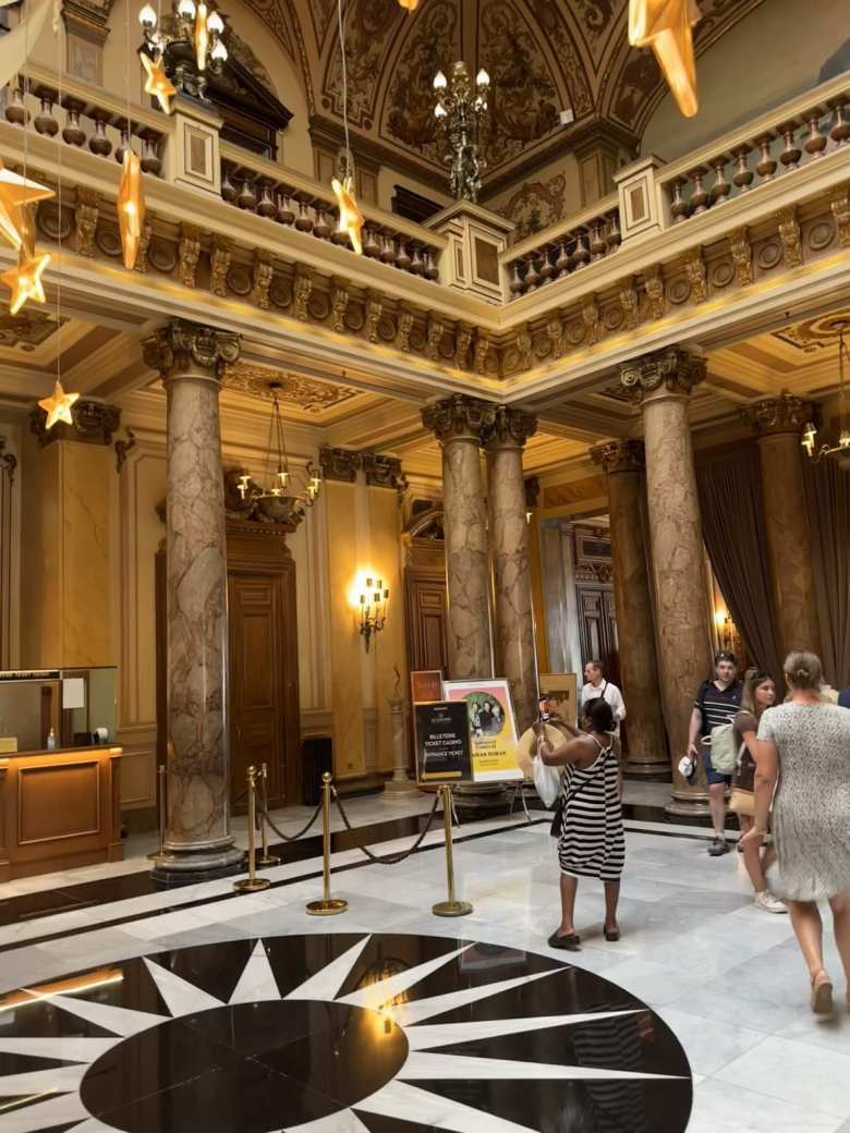 Inside the Monte Carlo casino.