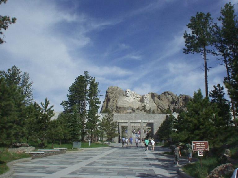 The Mt. Rushmore monument, featuring George Washington, Thomas Jefferson, Abraham Lincoln and Theodore Roosevelt.