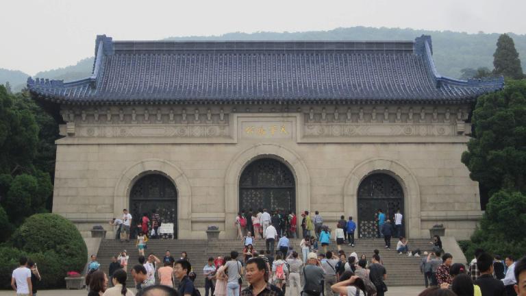 A building at the Sun Yat Sen Mausoleum.