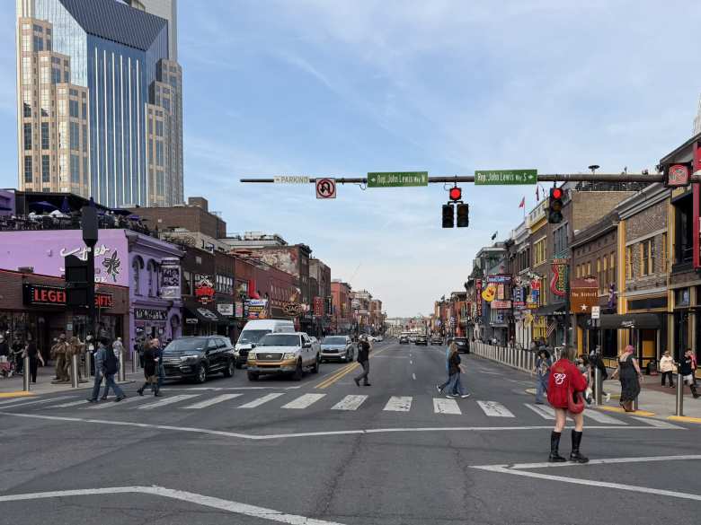 Broadway in downtown Nashville is replete with live music.