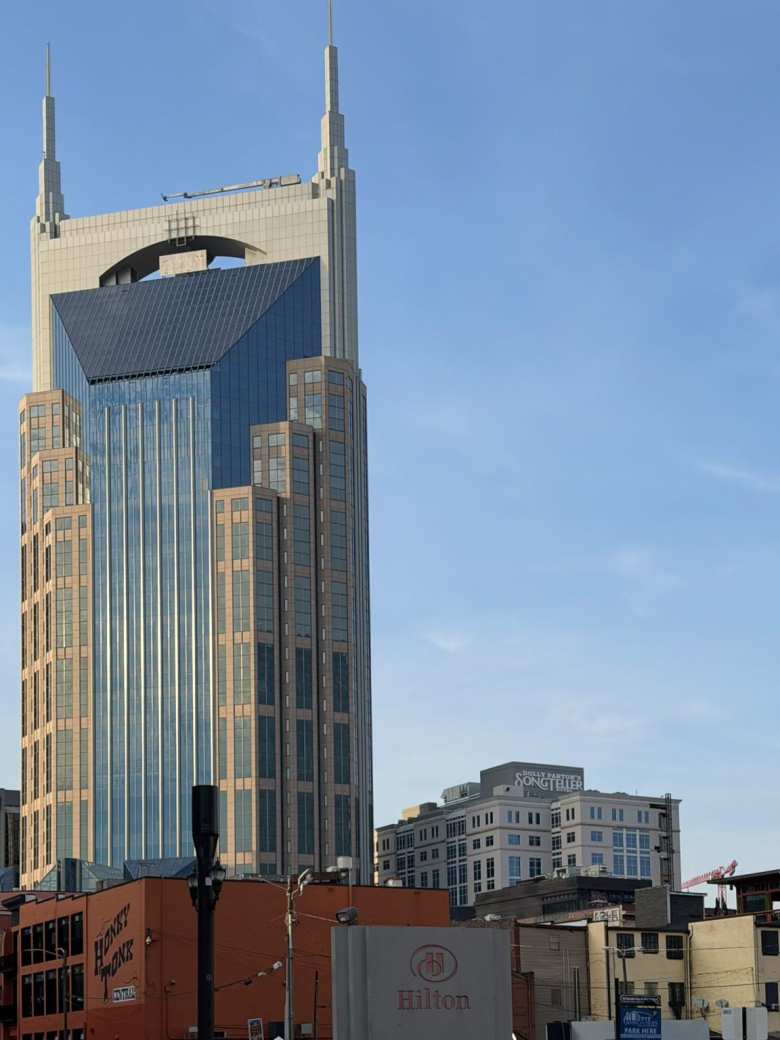 The AT&T building—known locally as the 