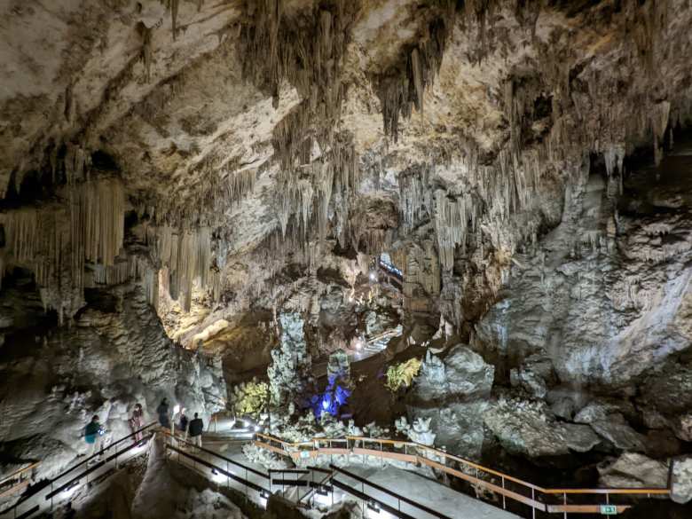 Inside the Caves of Nerja.