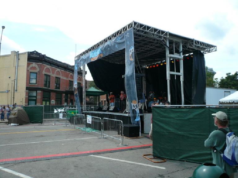 One of the many music stages at New West Fest.