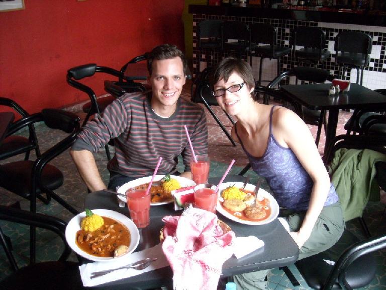 Sarah invited a very cool German named Killian to have lunch with us.  The food at Comala was amazing!