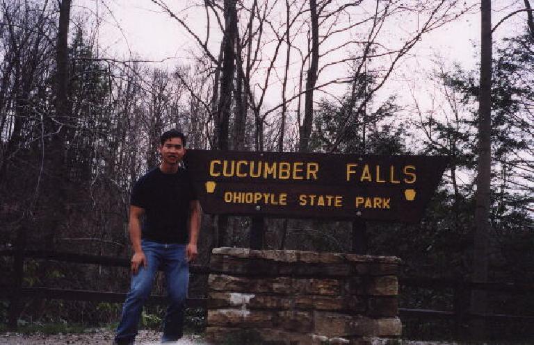 Cucumber Falls is where I start my backpacking trip through the Ohiopyle State Park in PA.