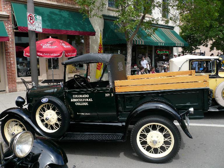 A Ford pickup truck for the Colorado Agricultural College.