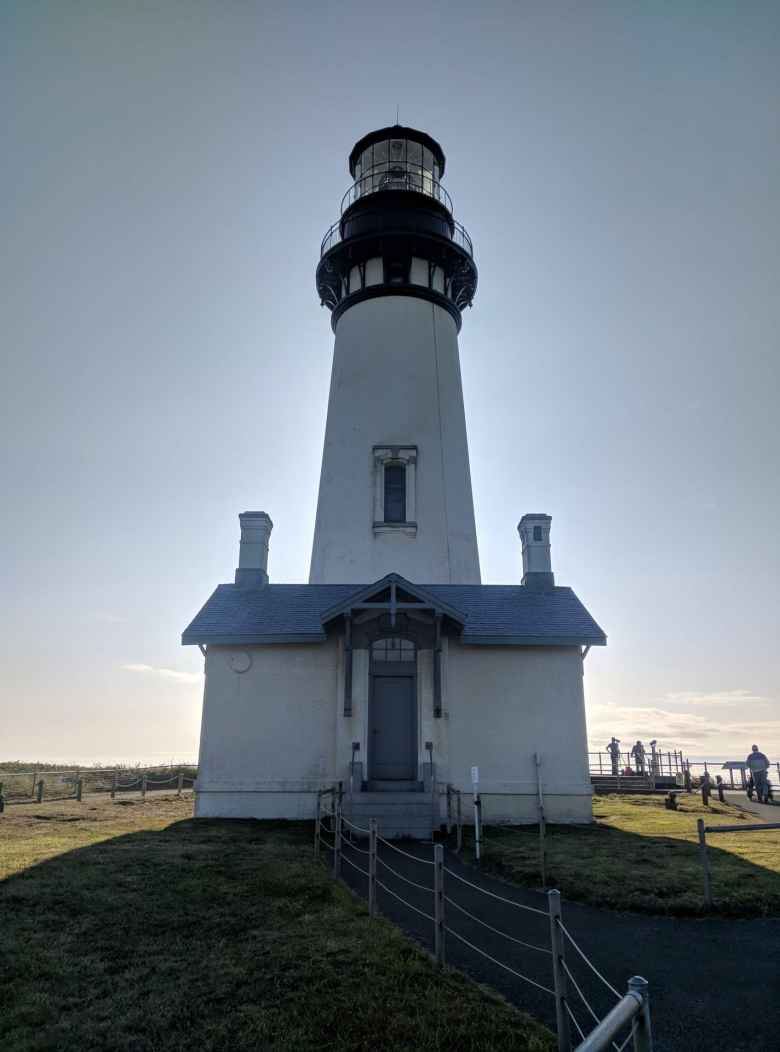 Yaquina Head Lighthouse, the tallest lightouse in Oregon.