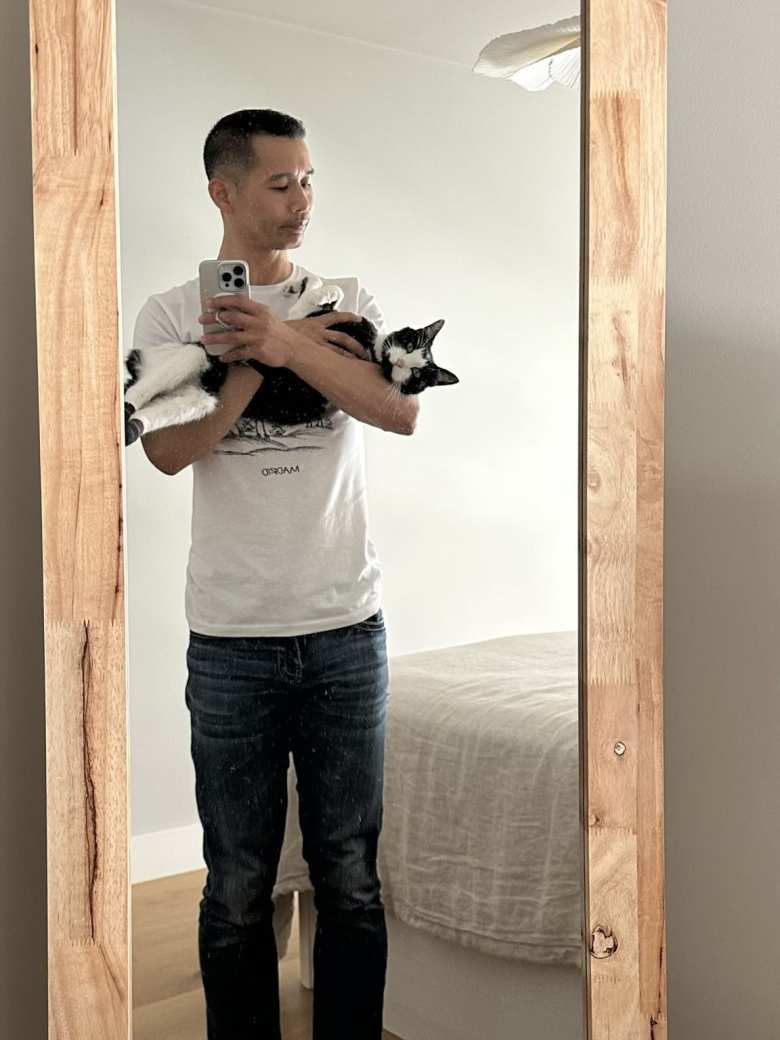 As Oreo was no longer able to walk around very much during the finals days of his life, I became his arms and legs. As Oreo was no longer able to walk around very much during the finals days of his life, I became his arms and legs.