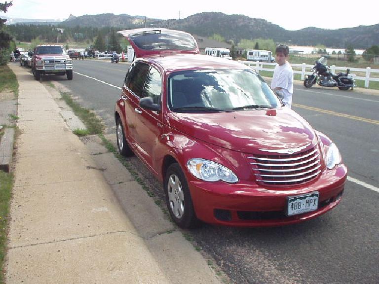 I thought Guy's PT Cruiser rental car could have looked at home in the show, but Guy (who did not particularly like the car) disagreed.