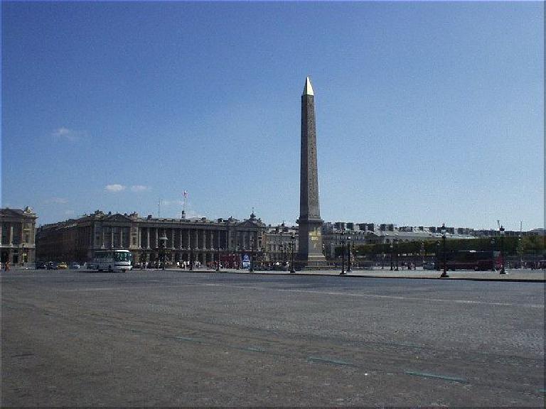 This is La Place de la Concorde at the end of the Champs-Elys̩ées.