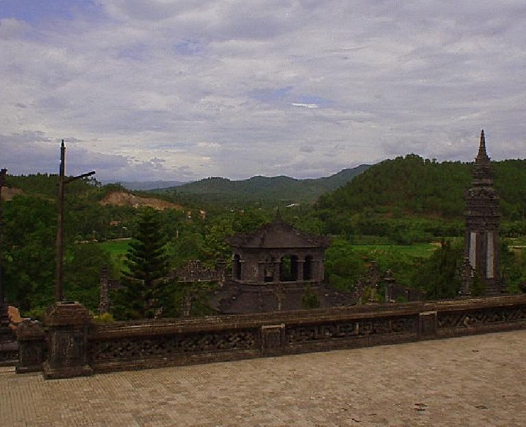 Palace near Hue in a setting kind of like Estes Park, CO.