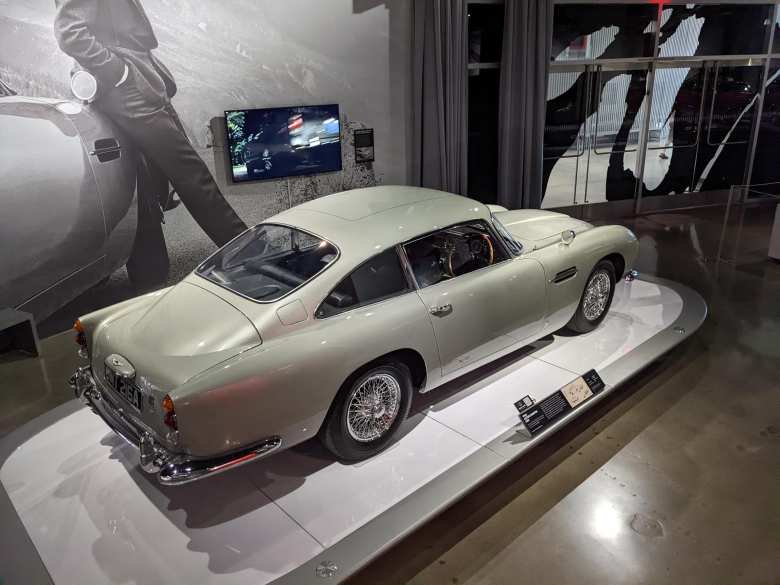 A 1964 Aston Marton DBS used in the James Bond films.