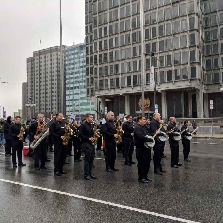 The 249th annual St. Patrick's Day parade in Philadelphia.