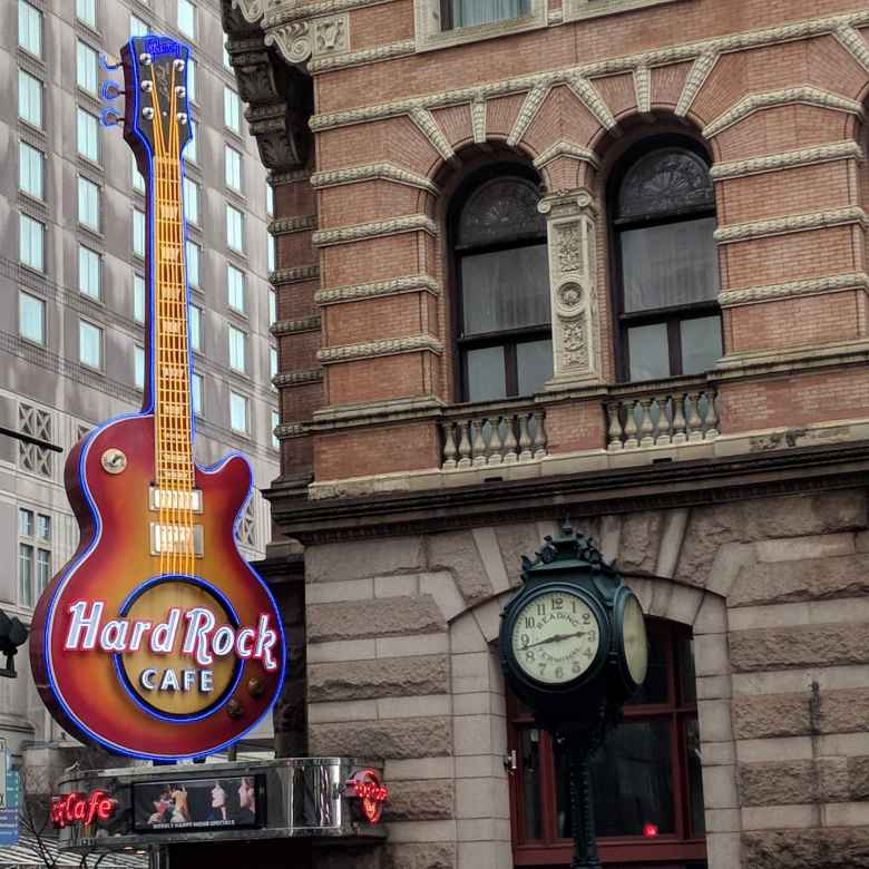 The Hard Rock Café in central Philadelphia.
