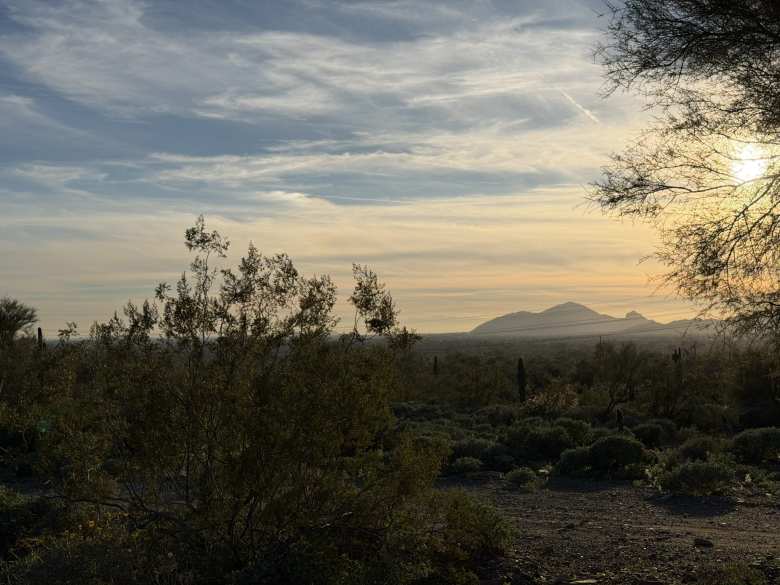 The view towards Camelback Mountain. The view towards Camelback Mountain.