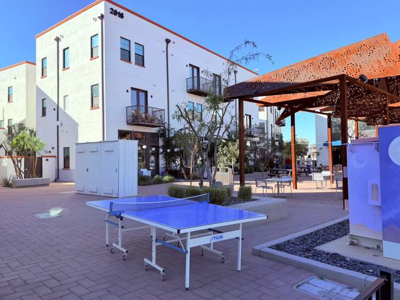 A ping pong table at Culdesac Tempe. A ping pong table at Culdesac Tempe.