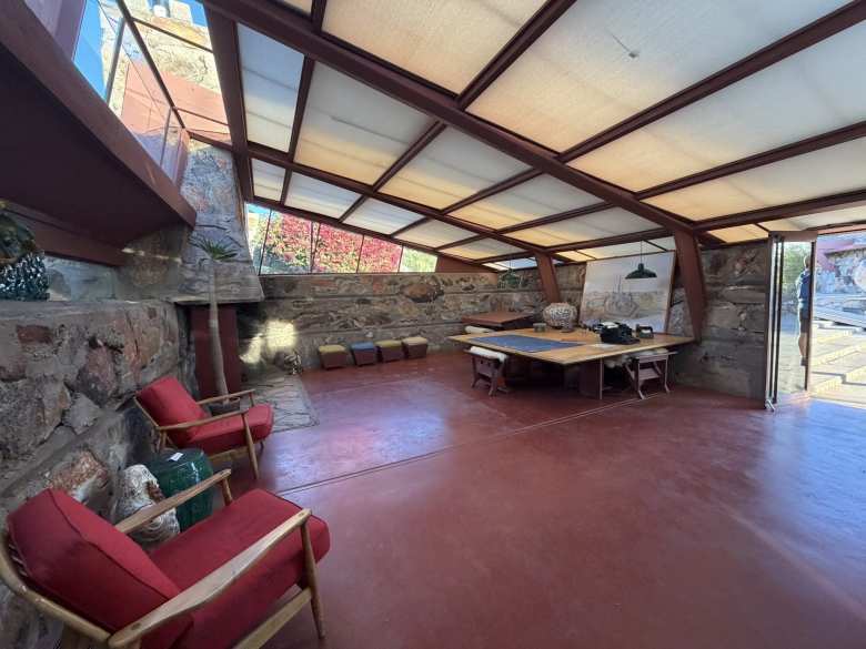 The Drafting Room at Taliesen West. The Drafting Room at Taliesen West.