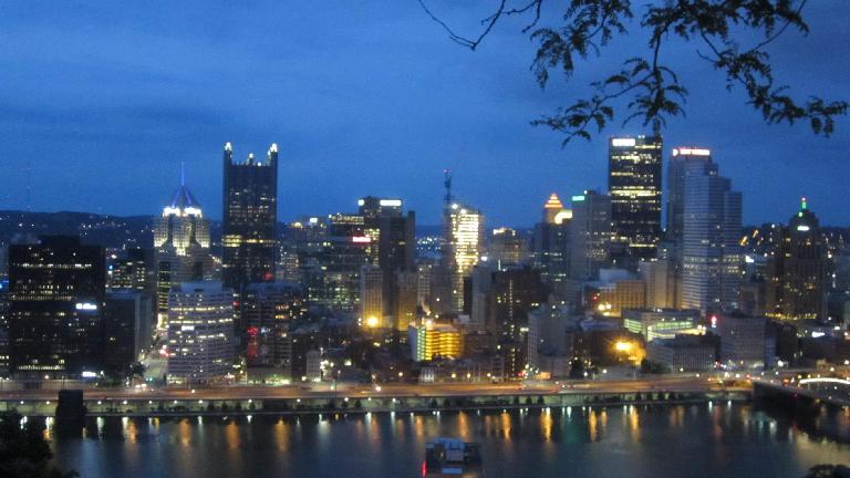Downtown Pittsburgh as viewed from Grandview Avenue.