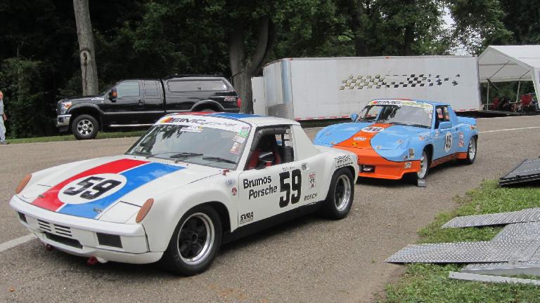 Two Porsche 914s.