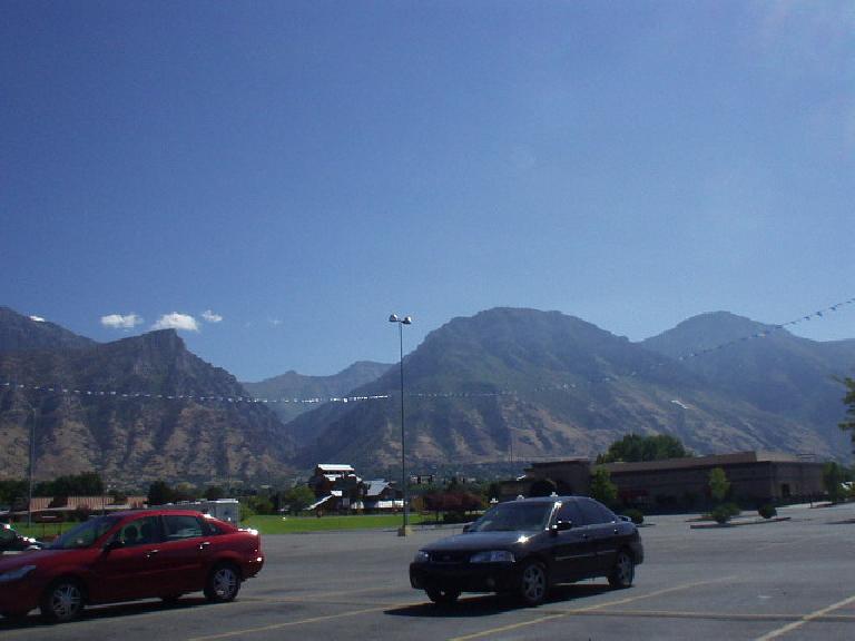 The Wasatch Mountain Range is a bit browner by Provo than by Ogden.