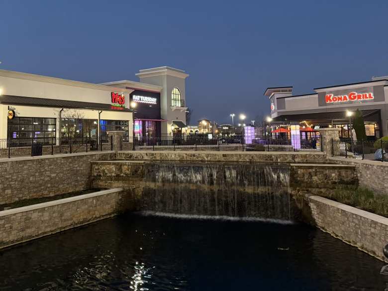 Waterfall at the Bridge Street Town Centre.