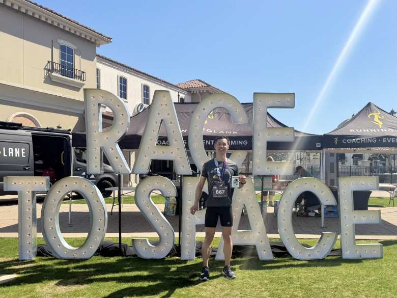 Thumbnail for From Runner to Waddling Duck at the Race to Space Marathon