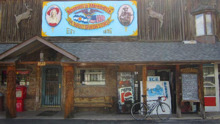 [Mile 31.5] At the Masonville Mercantile, established 1896. This was an information checkpoint.