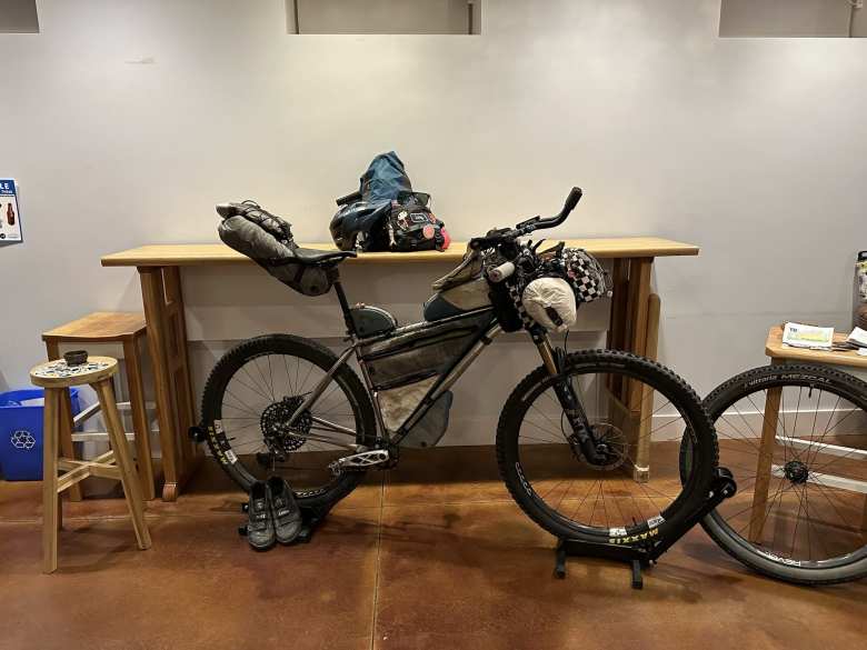 Kristin Tonsager's 2023 Tour Divide rig typifies how bikes are set up for bikepacking nowadays.