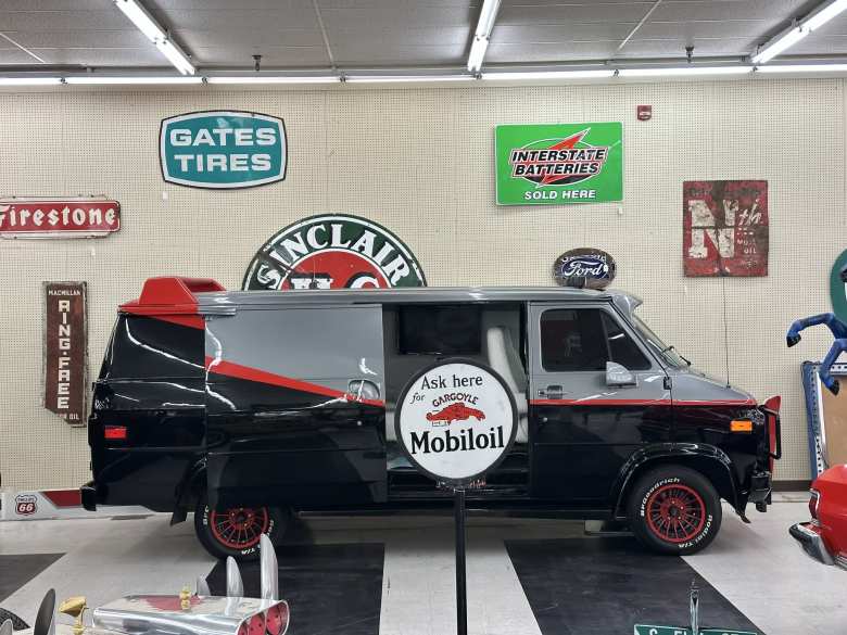 The 1984 GMC Vandura that was used to promote the 2010 A-Team movie. The 1984 GMC Vandura that was used to promote the 2010 A-Team movie.