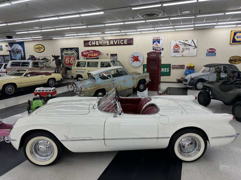 This 1953 Chevrolet Corvette with V8 was from the first year of production, in which only 300 units were made. This is one of the museum's most popular rental cars. This 1953 Chevrolet Corvette with V8 was from the first year of production, in which only 300 units were made. This is one of the museum's most popular rental cars.