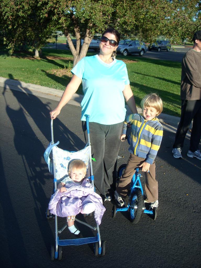 Dana with Stella and Alistair.