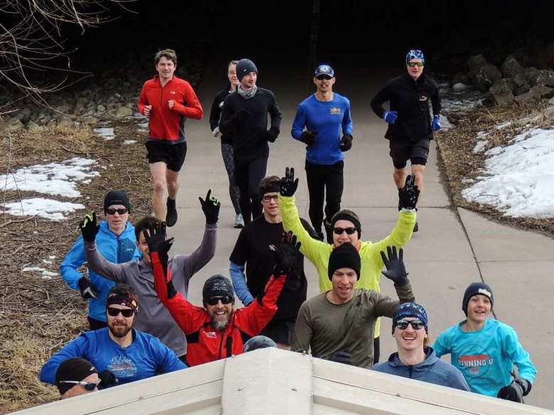 Running U training run from New Belgium Brewery in Fort Collins in February 2020.