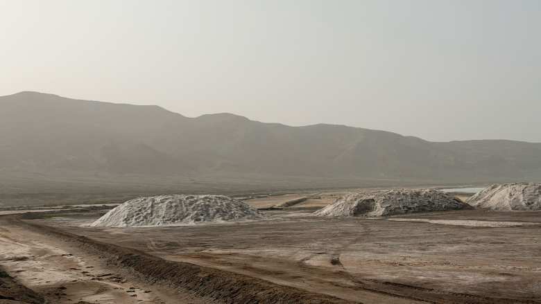 The salt mines of Pedra de Lume.