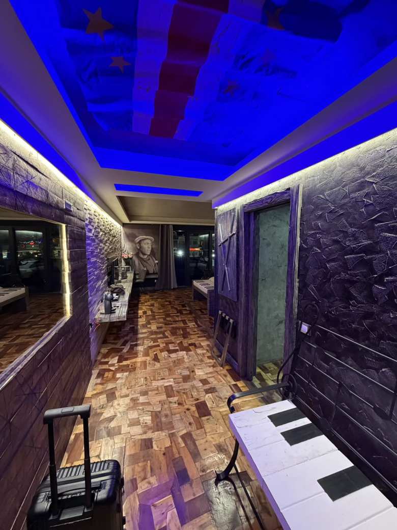 Our Ocean Suites hotel room was very cool.