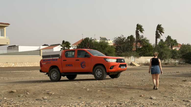 This was Enel's 1996 Toyota Hilux that he took us around the island in. 