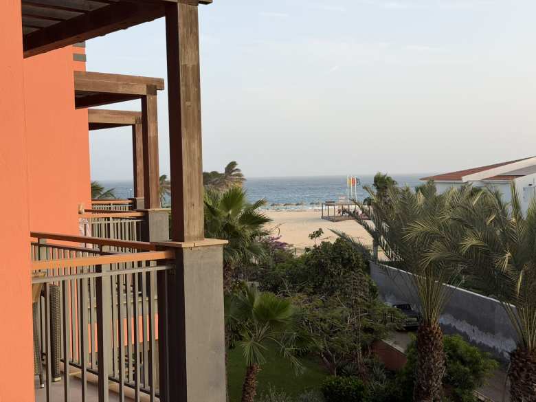 The view from our balcony at the Hilton Resort.