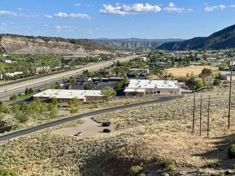 Teeter (my Audi TT Roadster Quattro) waiting down below as I descended Smelter Mountain.