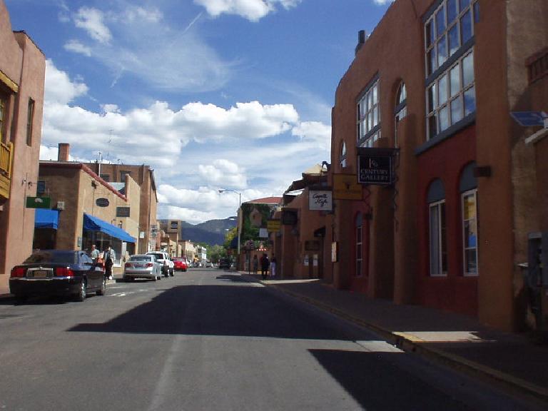 Driving through Old Town Santa Fe felt like being in a foreign country!