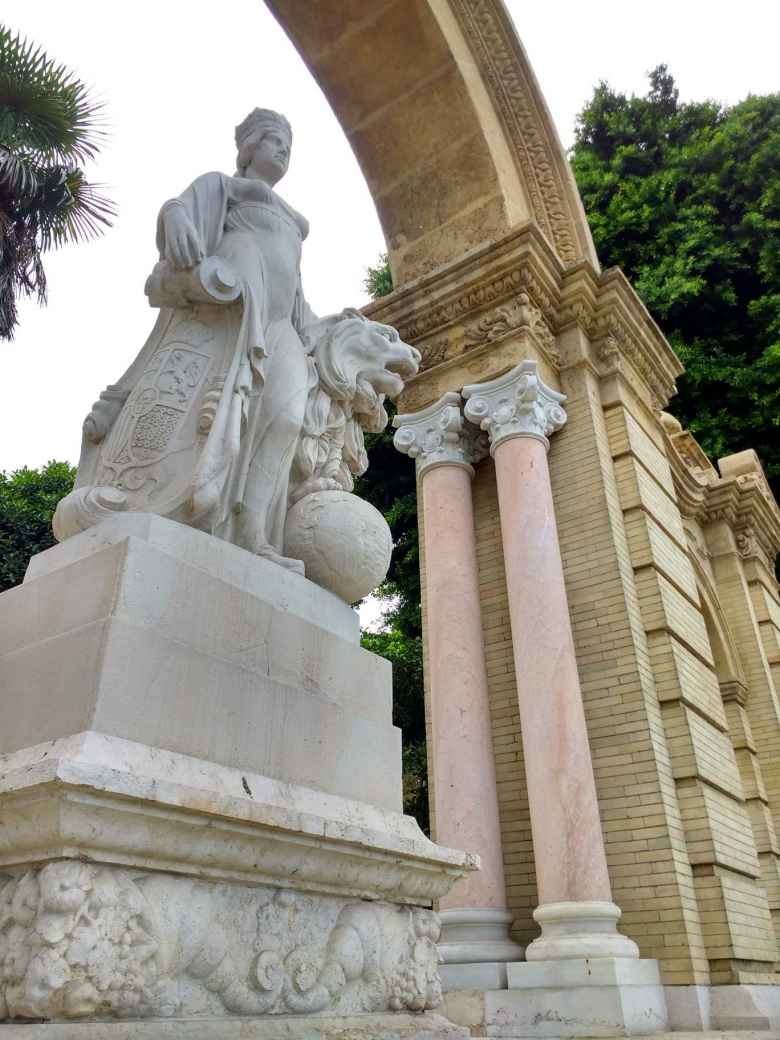 Statue across the street from Seville University.