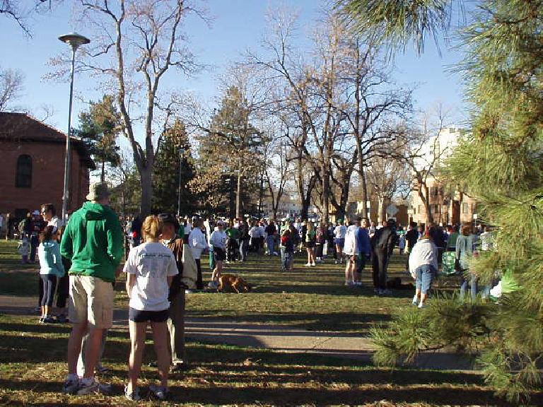 Several hundred Fort Collinsers came out to run in the Sharin' o' the Green 5k.