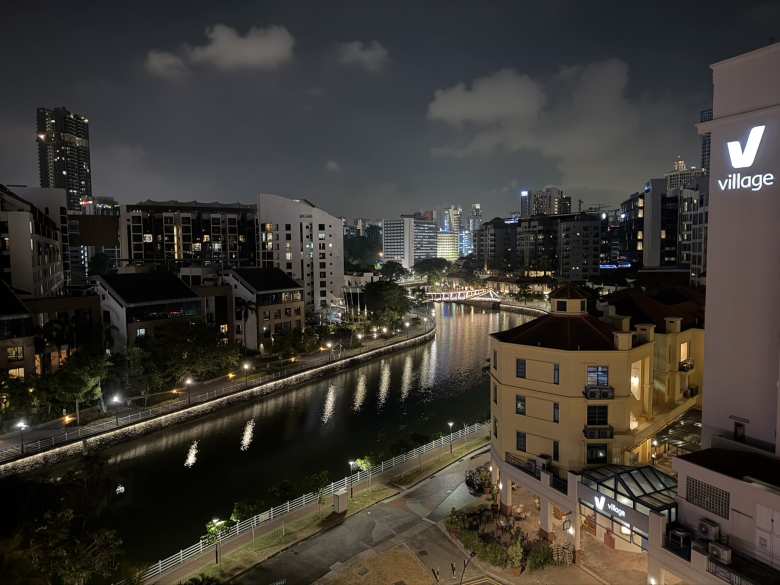 The view of Singapore River from my Robertson Quay Hotel room on the first night.