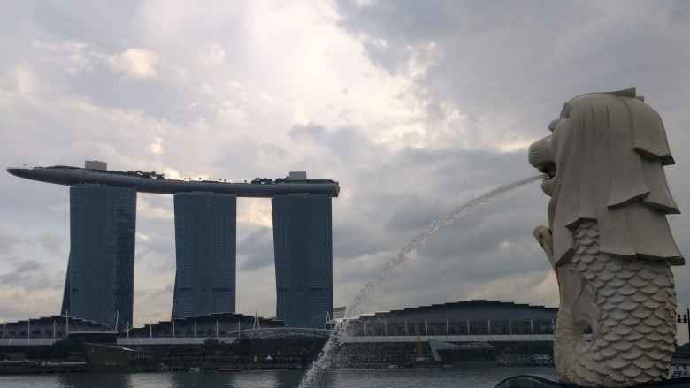 Sky Park and Melion in Singapore.