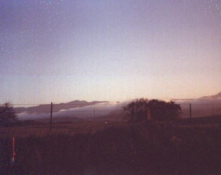 Fog during the 1999 Solvang Double Century.