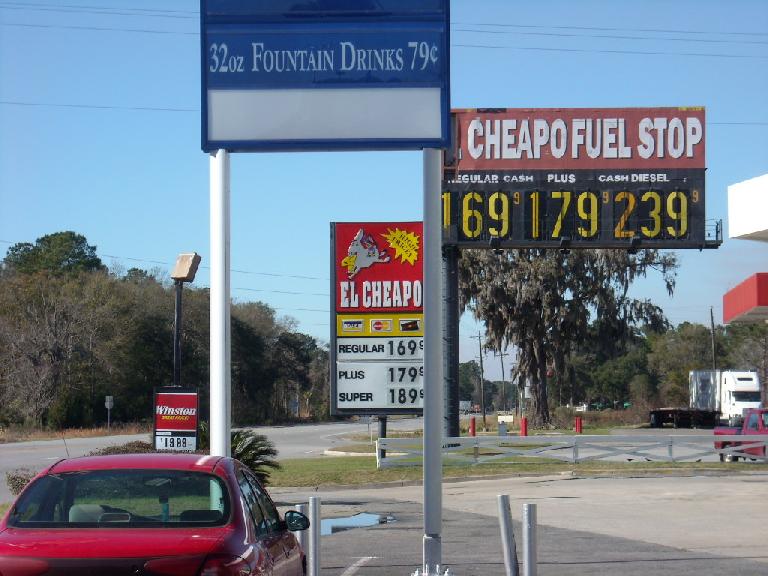 There were lots of El Cheapo Fuel Stops in Georgia.