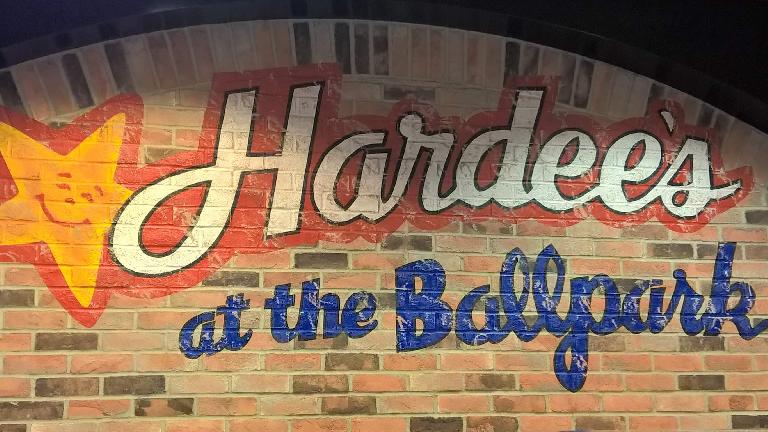 Wall at Hardee's at the Ballpark in St. Louis.
