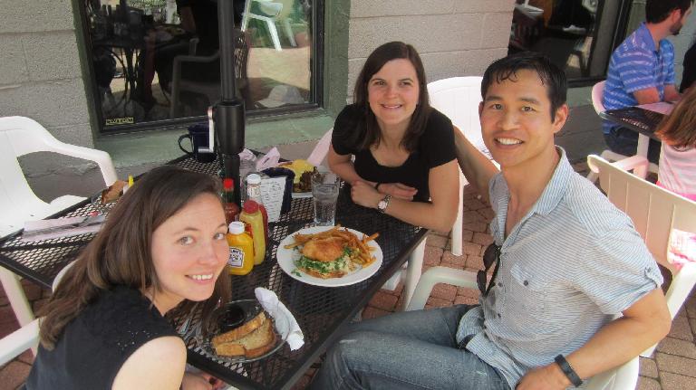 Maureen, Eli, Felix Creekside Cafe and Grill