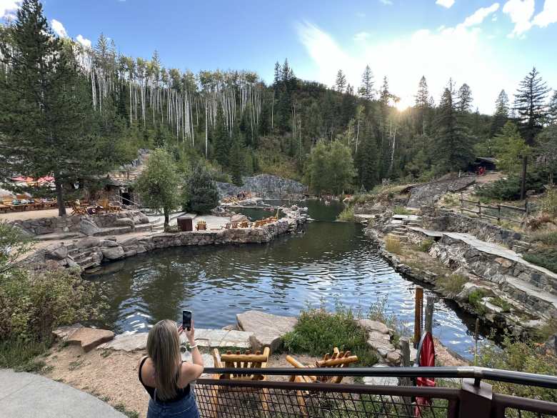 Strawberry Hot Springs was a great place to relax at the end of the day.