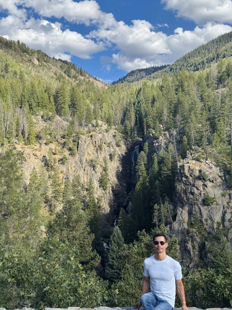 Felix at Fish Creek Falls.