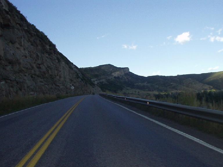 The approach to Steamboat Springs along US-40 is largely prairie-land until here, just a few miles to town.